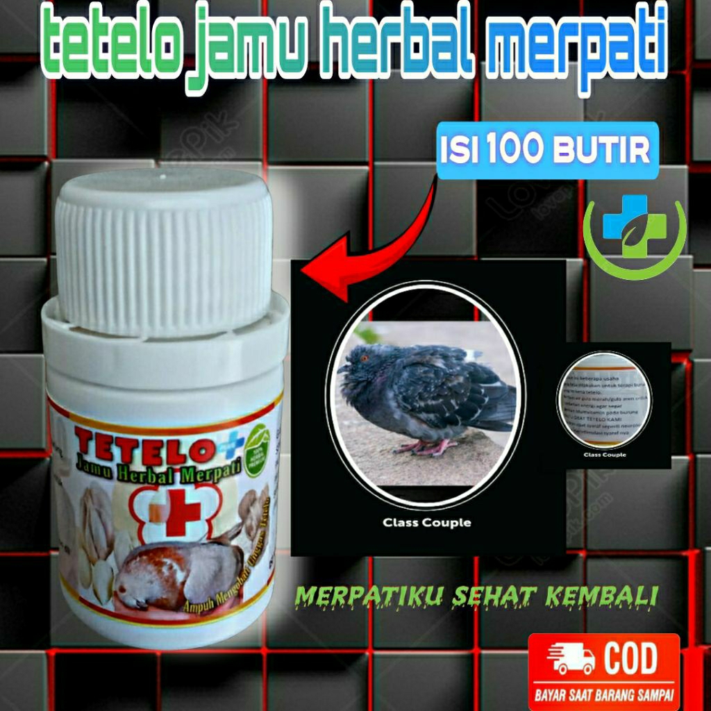 TETELO PLUS PIL HERBAL MERPATI ISI 100 BUTIR paling ampuh sembuh dalam 1 Minggu nutribird tengo tete