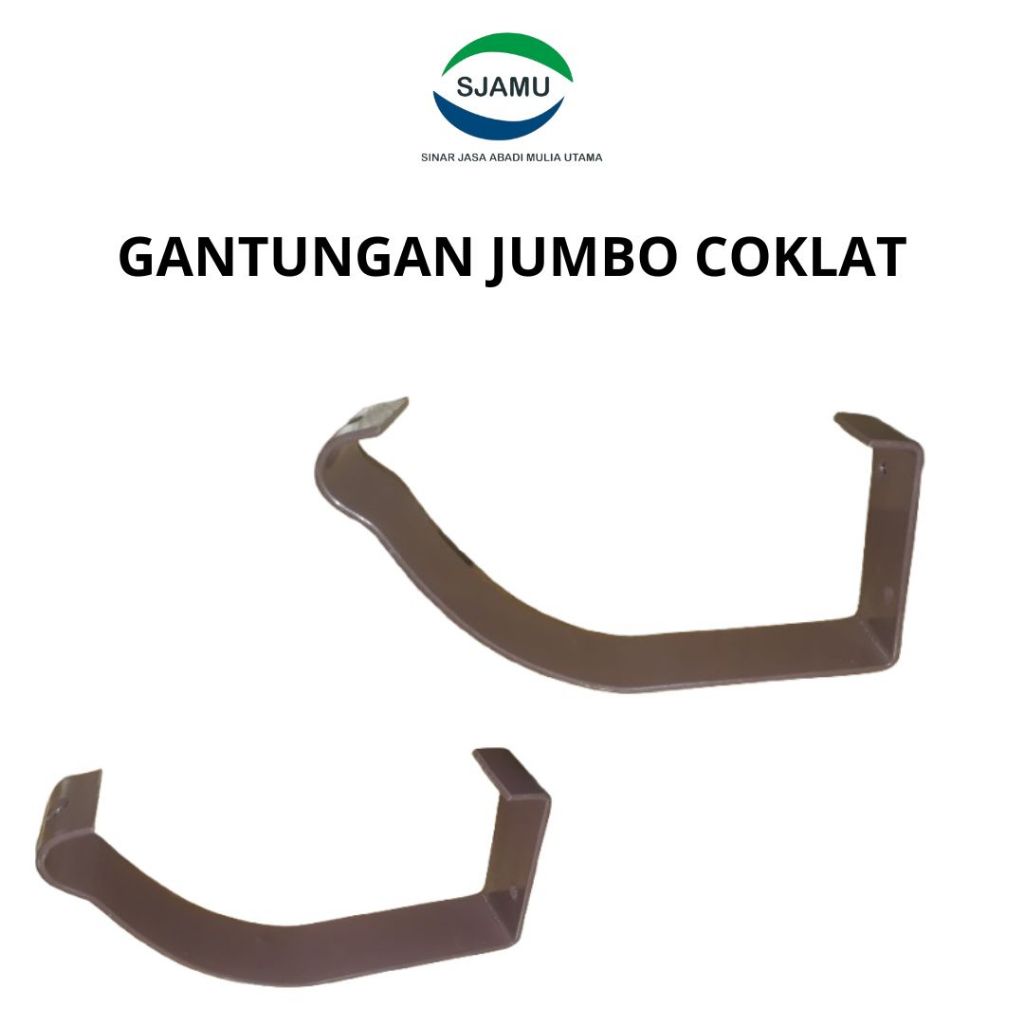 Gantungan Jumbo Coklat SJA Talang Metal | Talang Jumbo Coklat