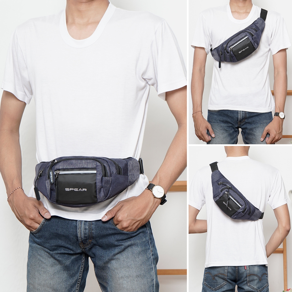 SPEAR Tas Pria Wanita Selempang Pinggang Anti Air WB-96006
