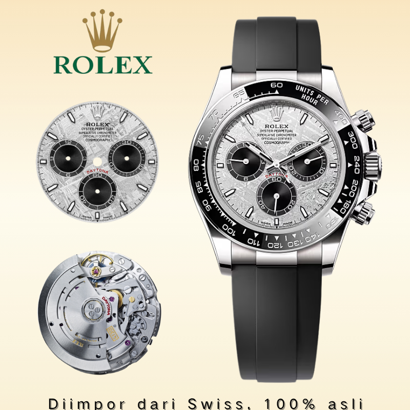 【100% ORI】Original Jam Tangan Rolex Cosmograph Daytona M116519ln-0038 Diameter 40mm Jam Tangan Rolex
