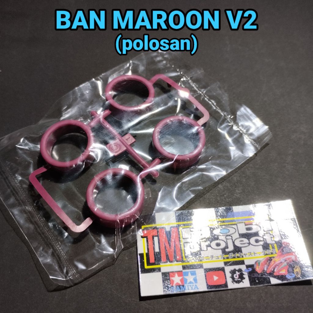 REP. ban tamiya low friction maroon medium