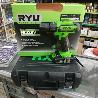 MESIN BOR BATERAI BATRE CORDLESS DRILL RYU RCI 20V ALAT PERTUKANGAN MESIN BOR CORDLESS RYU