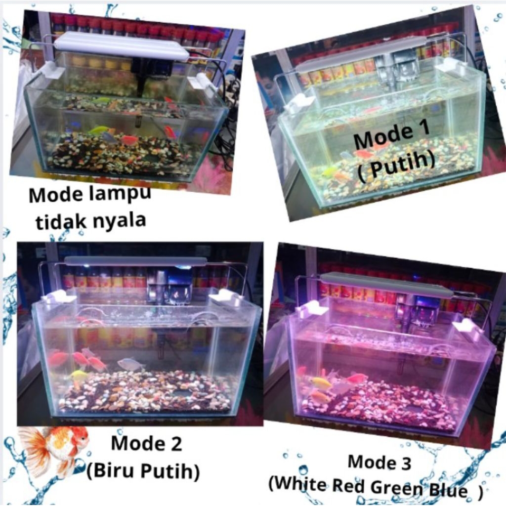 LAMPU KANDILA PRO SX 200 3 MODE CAHAYA LED AQUARIUM CHANGE COLOR
