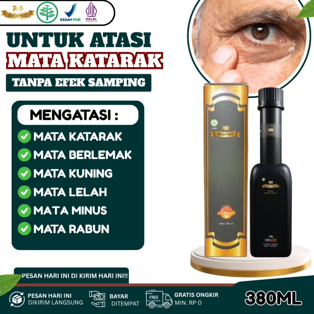 Obat Mata Katarak Paling Ampuh Tanpa Operasi - Mata Merah - Mata Bintitan - Mata Buram - Mata Minus 