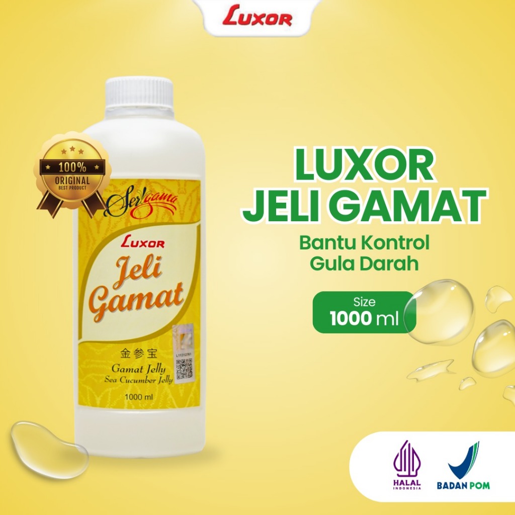 LUXOR Jelly Gamat Asli - ORIGINAL Teripang Emas / Jeli Gamat 1000ML
