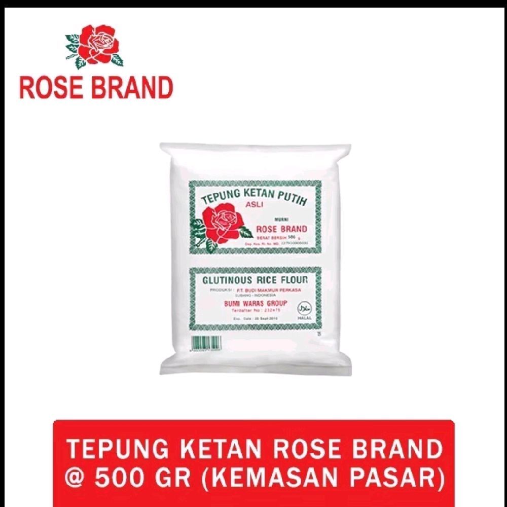 

6 pcs Tepung ketan Rose brand 500 gram promo Bahan Food