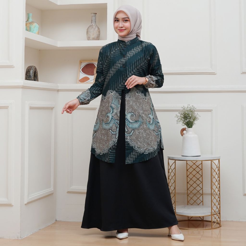 Couple Gamis Batik Bahan Katun Premium