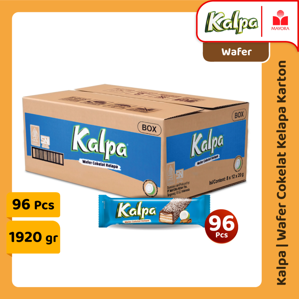 

1 Karton Kalpa Wafer Cokelat Kelapa Box