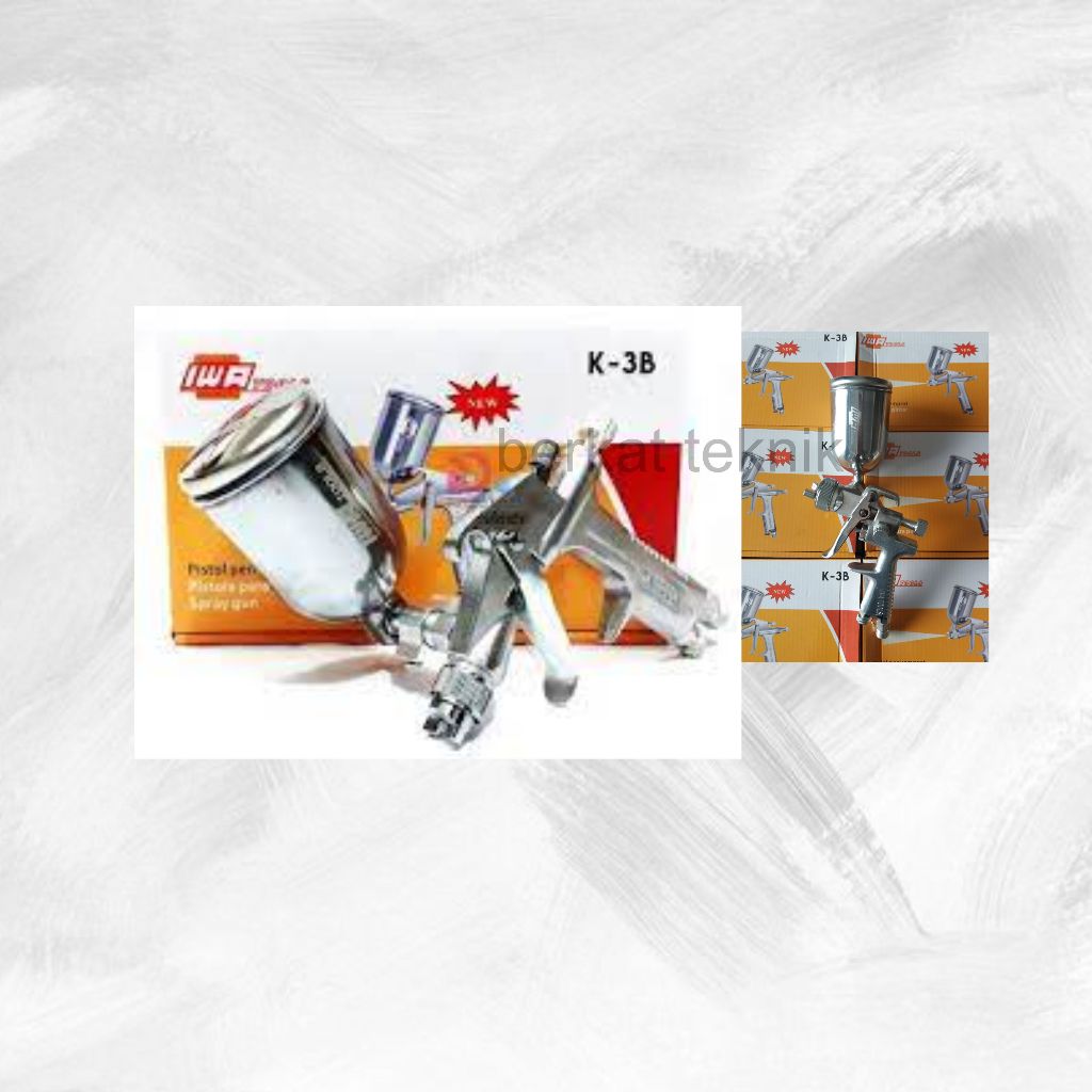SPRAYGUN SAGOLA K3B IWA ALAT SEMPROT CAT K-3B TABUNG ATAS