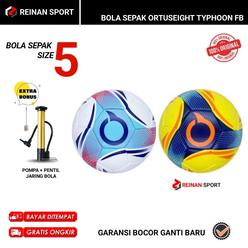 Bola sepak Ortuseight Typhoon ORI size 5 FOOTBALL ORTUSEIGHT