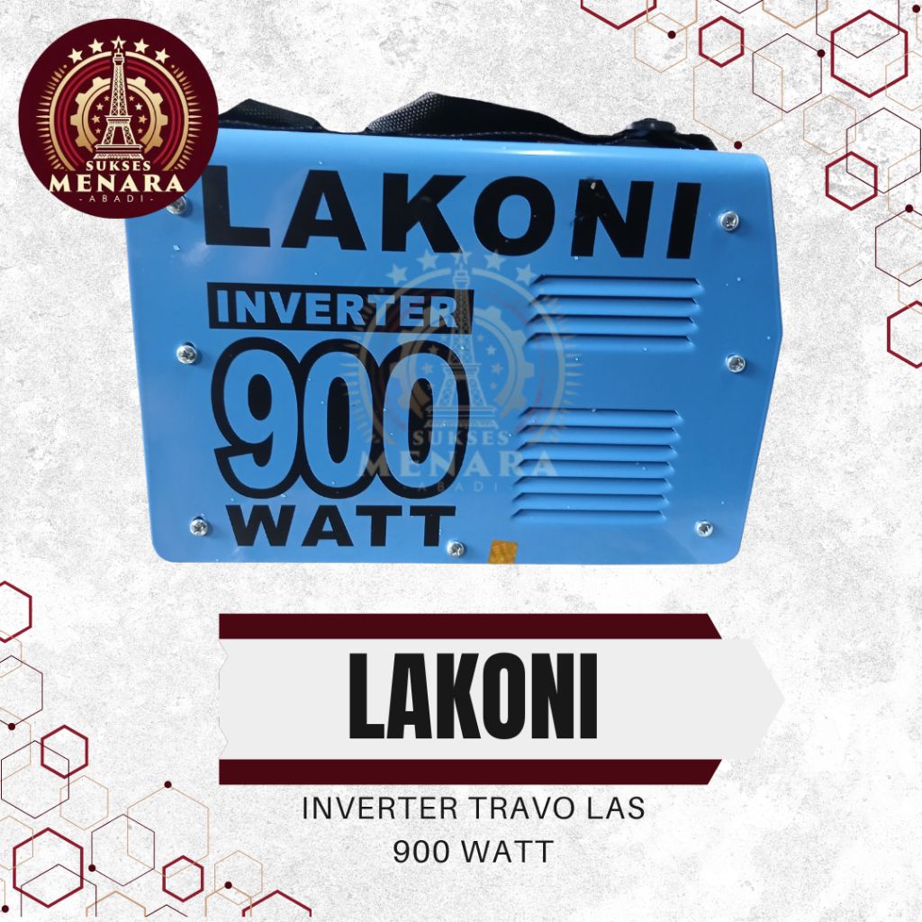 Mesin Las Lakoni Falcon 120e Inverter 900 Watt DC MMA Welder Travo Las Mini Hemat Listrik