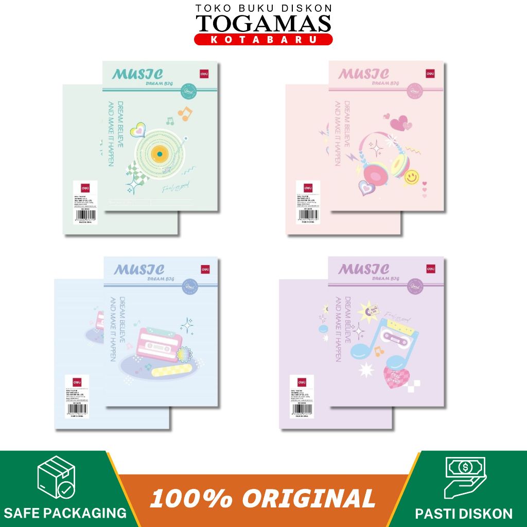 

BUKU TULIS DELI 58 RHYTHMIC LIFE 2 ISI 10