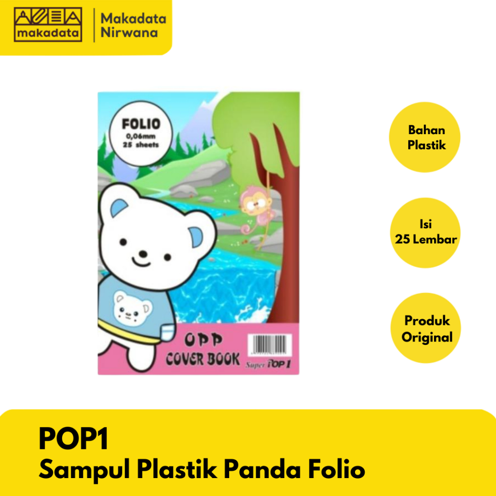 

POP1 SAMPUL PLASTIK PANDA FOLIO (25 LEMBAR)