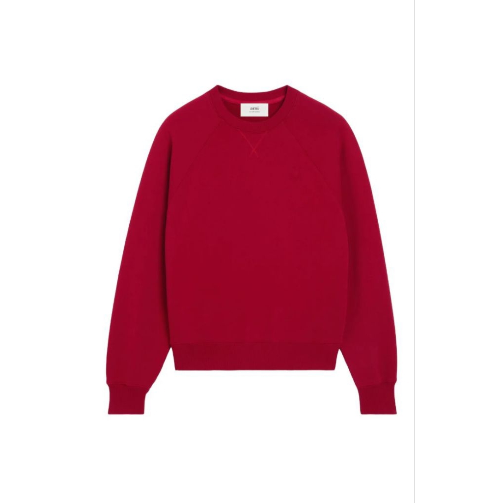 AMI PARIS/AMI DE COUER (Alexandre mattiussi) CREWNECK LONG SLEEVE RED ORIGINAL