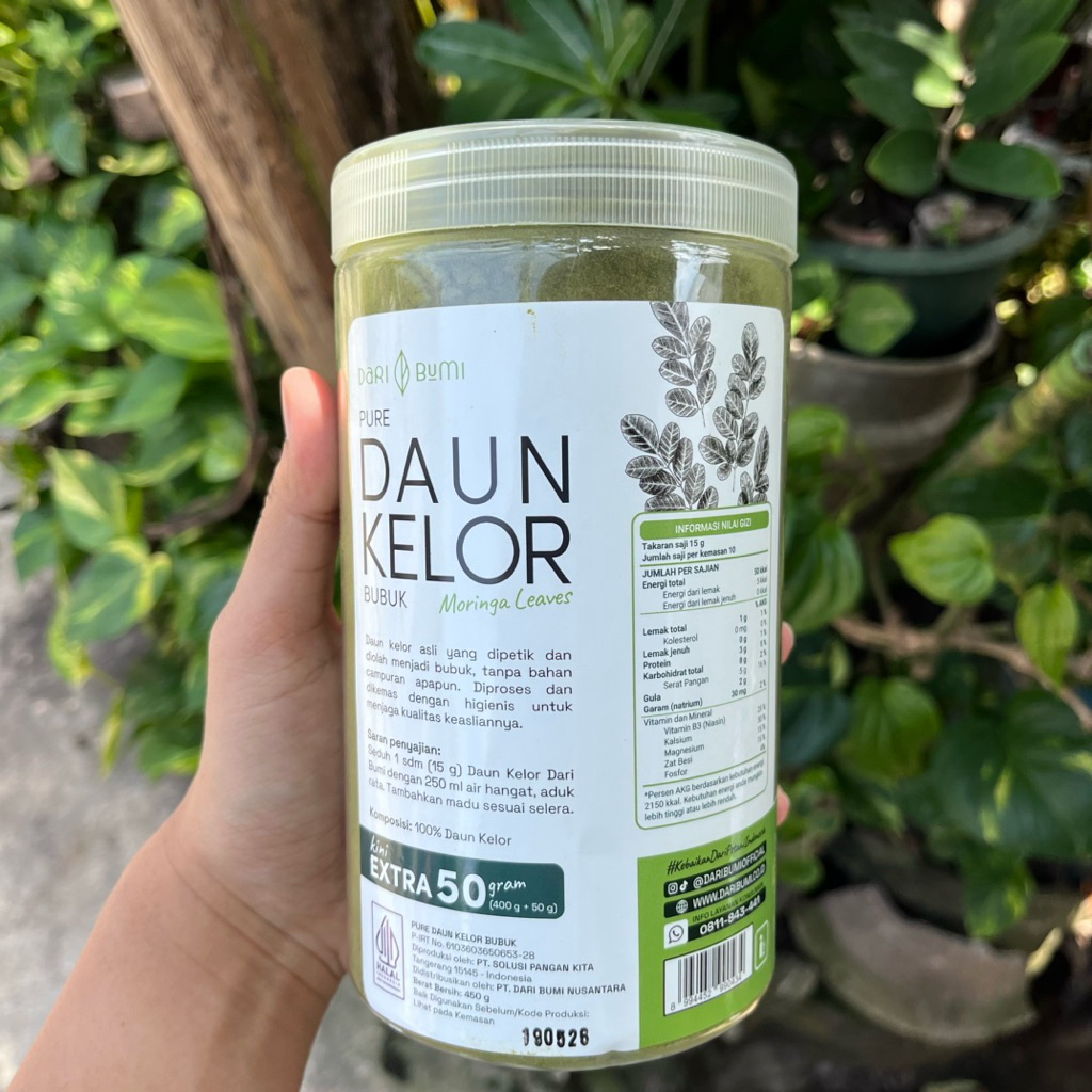 

Dari Bumi Daun Kelor Bubuk Premium Pure Organic 450g
