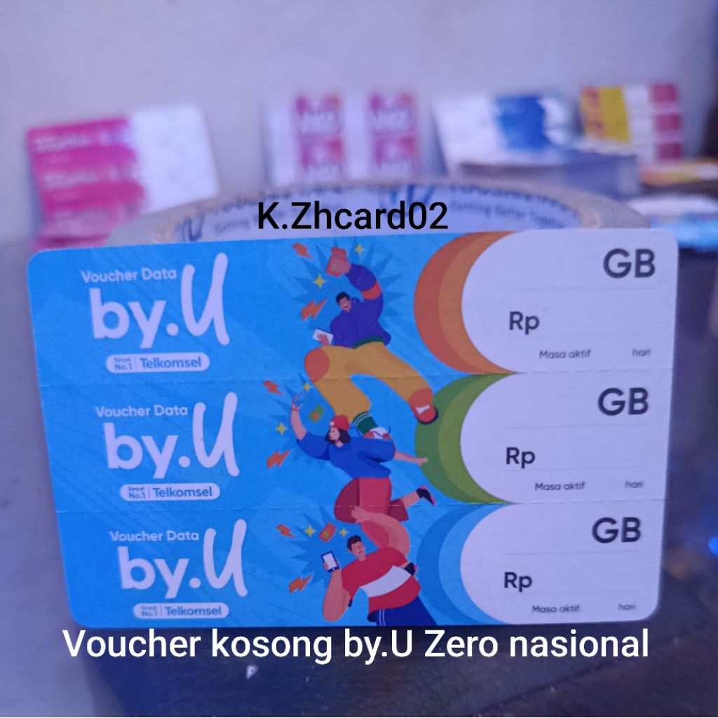 Voucher kosong Telkomsel By.u Nasional