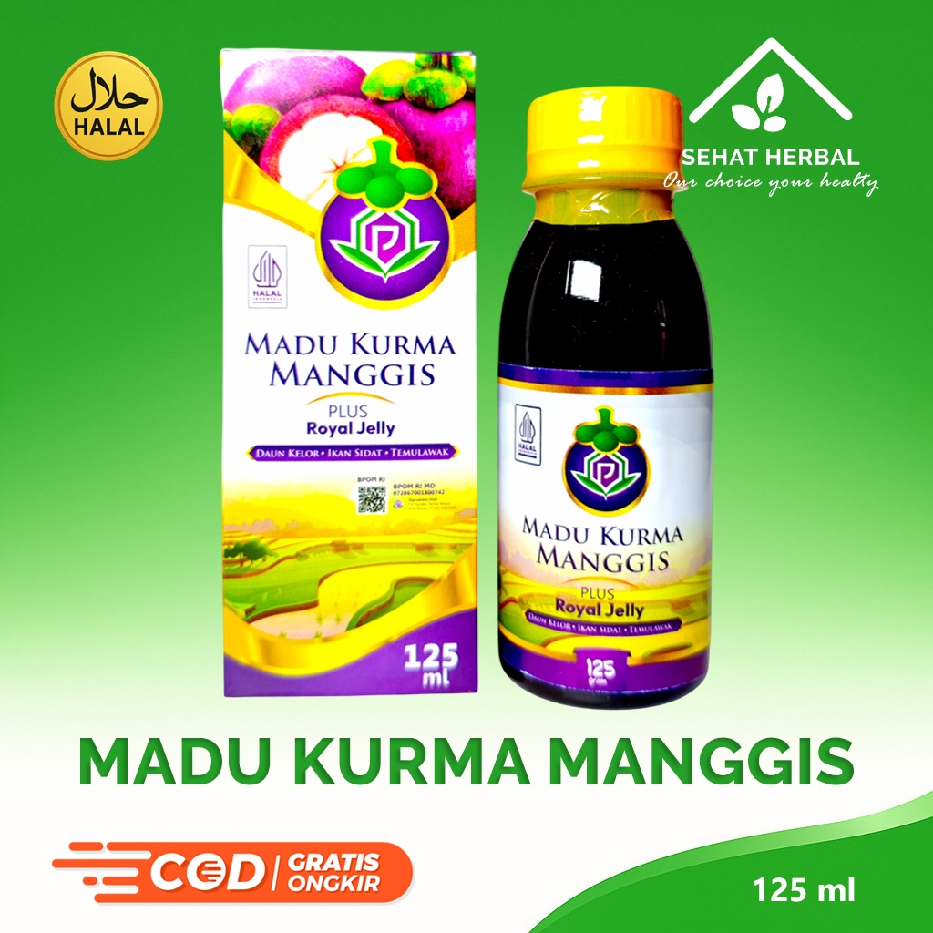 

Madu Kurma Manggis 125 ML Plus Royal Jelly Original Vitamin Nafsu Makan | MULTIVITAMIN ANAK