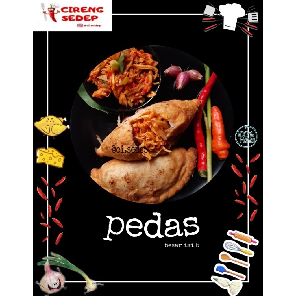 

Cireng ayam suwir pedas