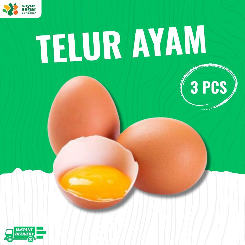 

Telur Ayam 3 pcs - Sayur Segar Denpasar