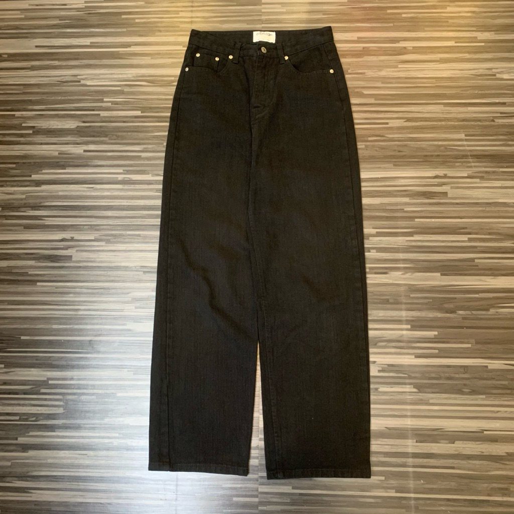 celana panjang denim pants baggy jeans ozbridge black second original