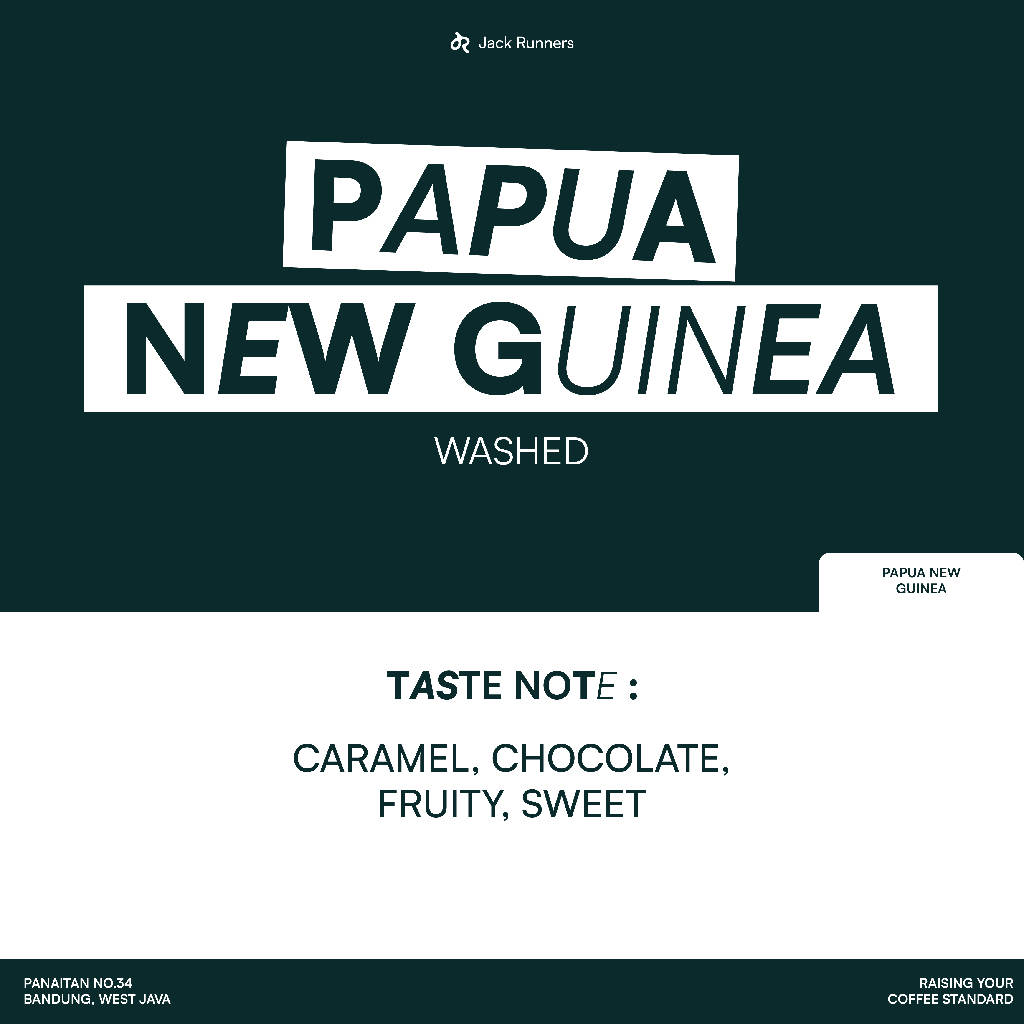 

JACK RUNNERS ROASTERY - PAPUA NEW GUINEA - ROASTED BEANS COFFEE