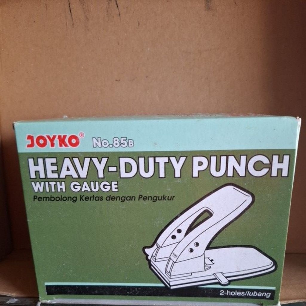 

(pcs) pelubang kertas /pembolong kertas dengan pengukur / heavy -duty punch with gauge Joyko No.85B
