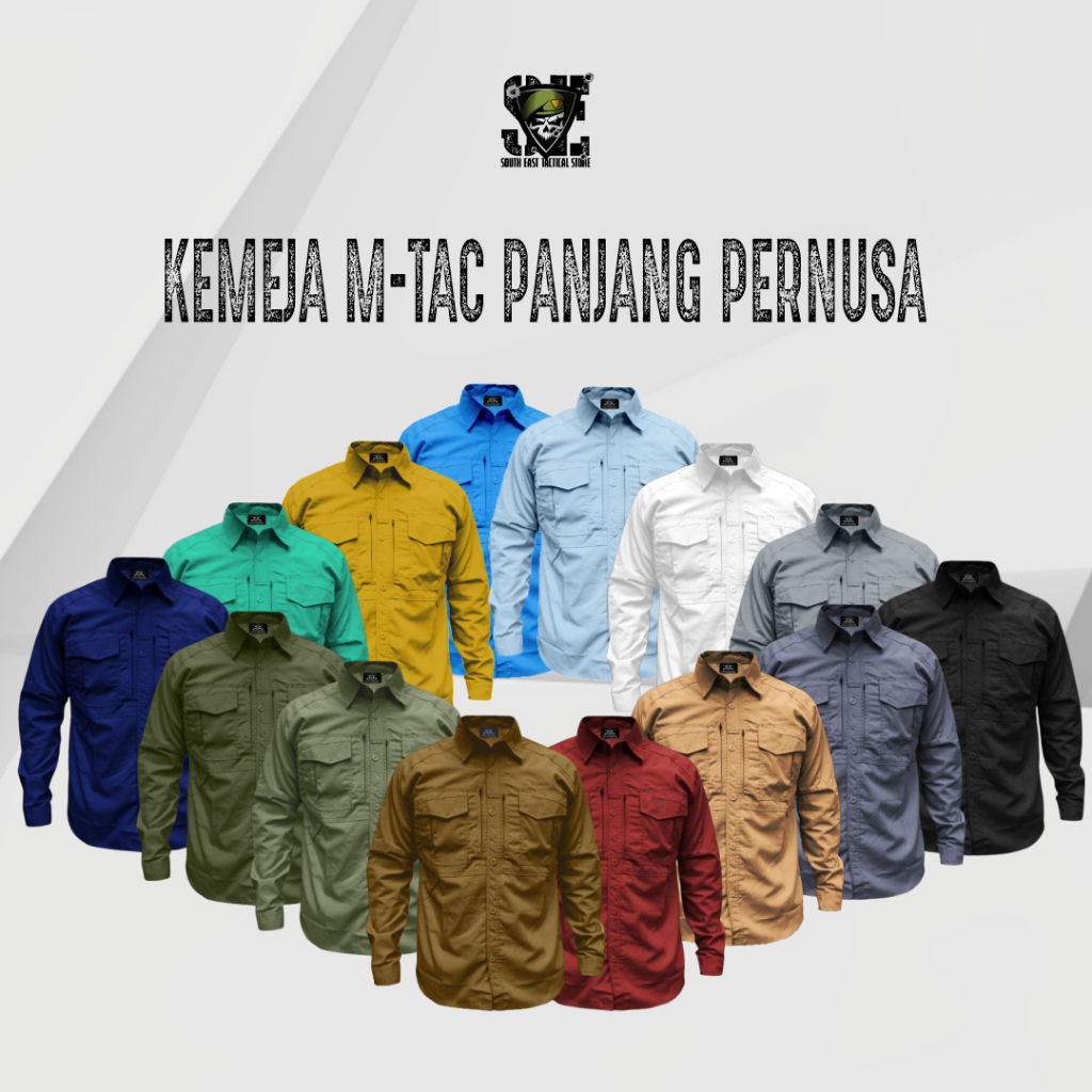 [Link Khusus] - Pemesanan Kemeja Custom Bordir M-Tac Series - W-Tac Series (TIDAK TERMASUK BIAYA BOR