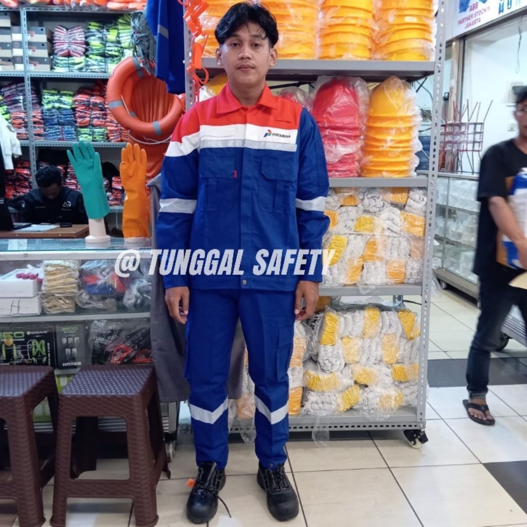 Wearpack Safety nomex IIIA - wearpack Pertamina baju celana - wearpack nomex IIIA Pertamina murah
