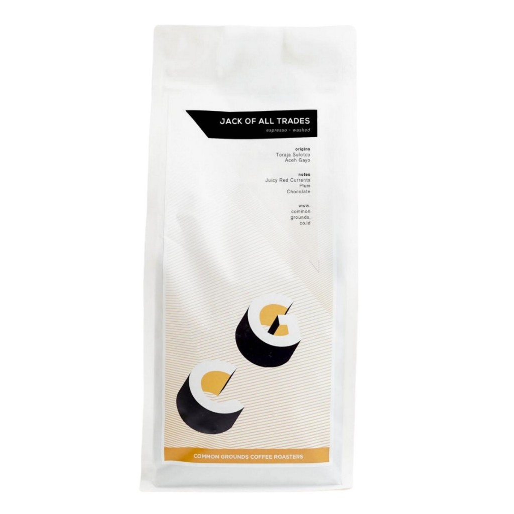 

Common Grounds Espresso Blend Arabica Coffee: Jack of All Trades 1 KG - Coffee Beans / Biji Kopi
