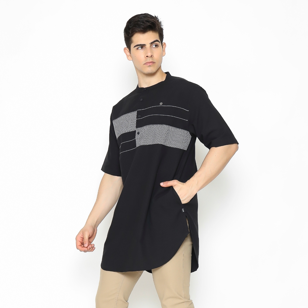 AS SAFWA Baju Koko Kurta K163 Pd - Ramzy Lengan Pendek