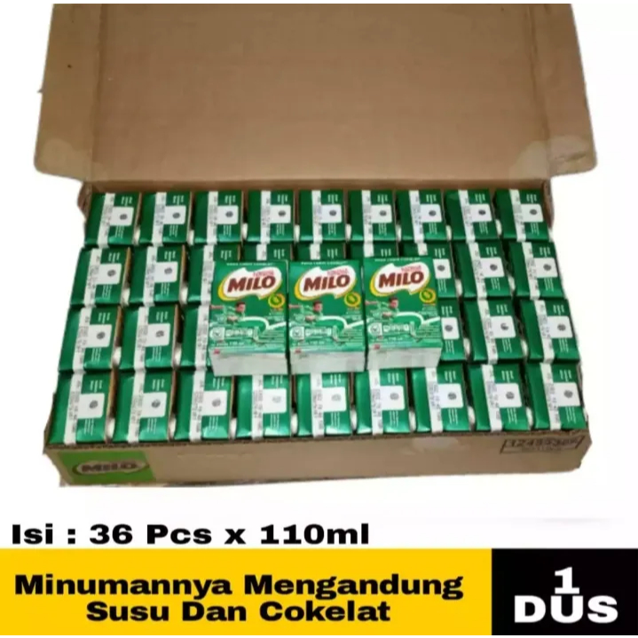 

SUSU CAIR UHT COKELAT MILO 110 ML SUSU COKELAT MILO 1 DUS 36 PCS