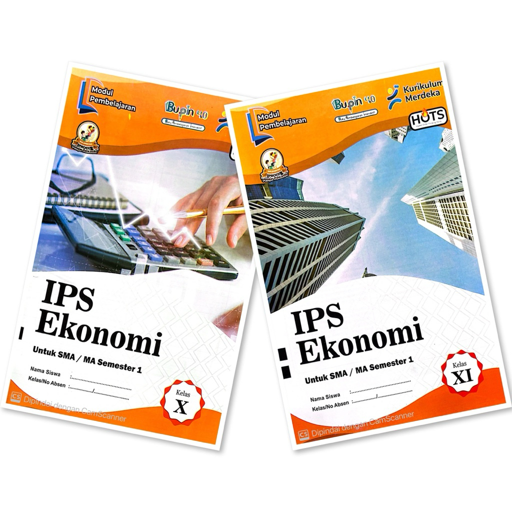 BUKU LKS SMA/MA IPS EKONOMI KELAS 10 11  KURIKUM MERDEKA SEMESTER 1 TA 2025-2026|BUPIN|