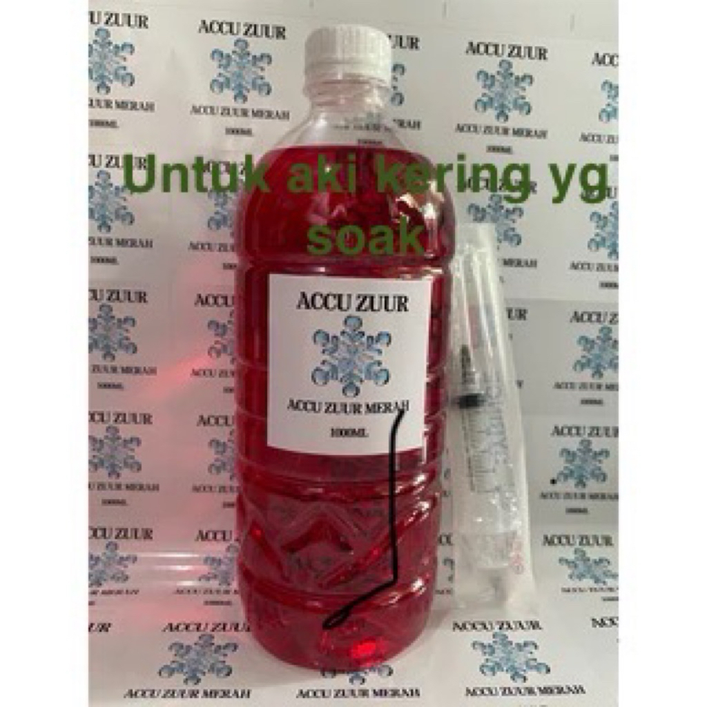 air aki accu zuur untuk aki kering soak lemah drop (kusus aki kering)