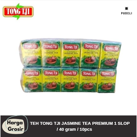

TEH TONG TJI JASMINE TEA PREMIUM 1 SLOP/ 40 gram /10pcs