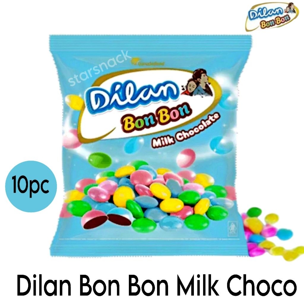 

Dilan Bon Bon milk chocolate coklat susu isi 10pc
