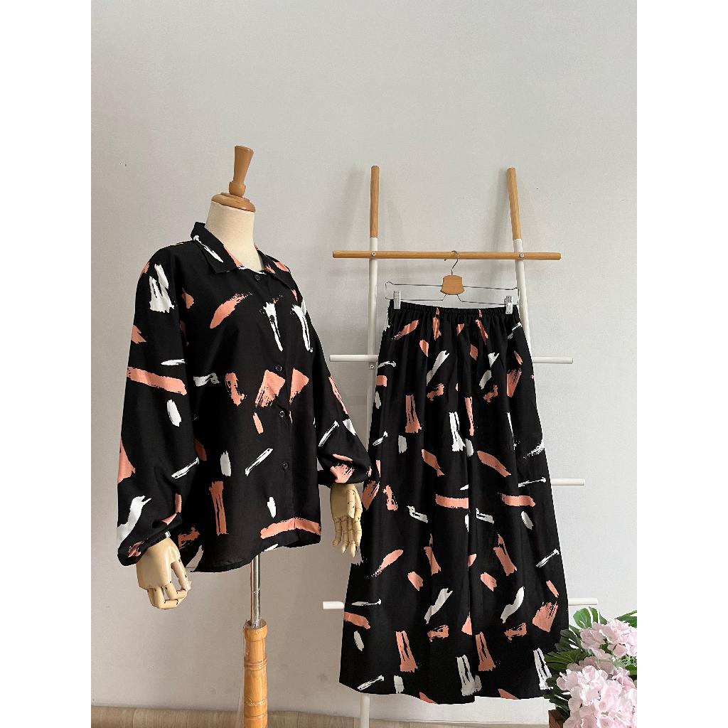 SETCEL RAYON MOTIF KOTAK KOTAK