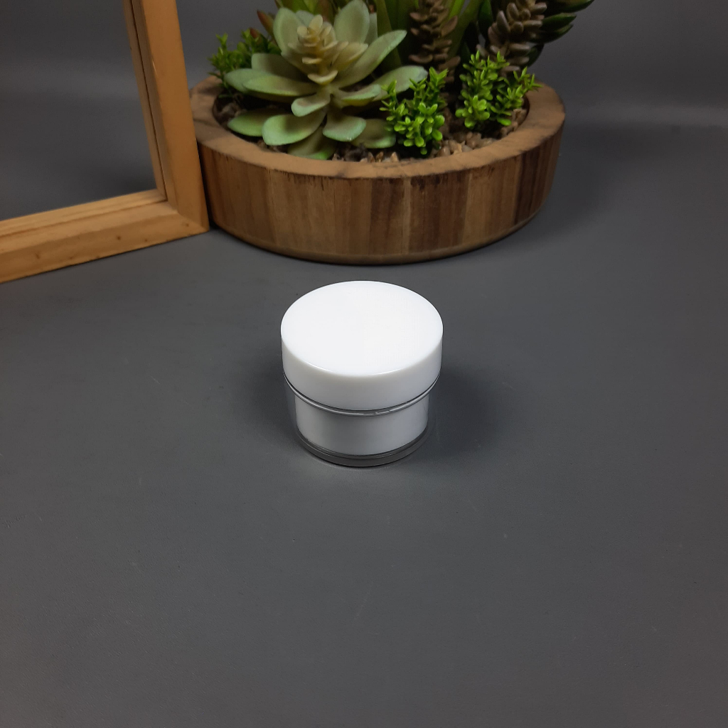 Pot PS PP 12,5 GR Putih Transparan - Set Spatula / Pot Cream Spatula 12,5 GR / Pot Cream 12,5 GR