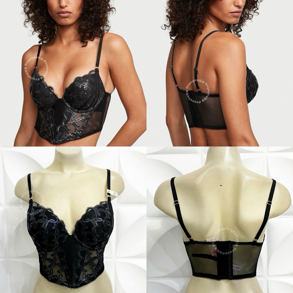 Victoria Secret Original Very Sexy Corset Top Push Up Size 32D 32DD 34C 36B  11239129