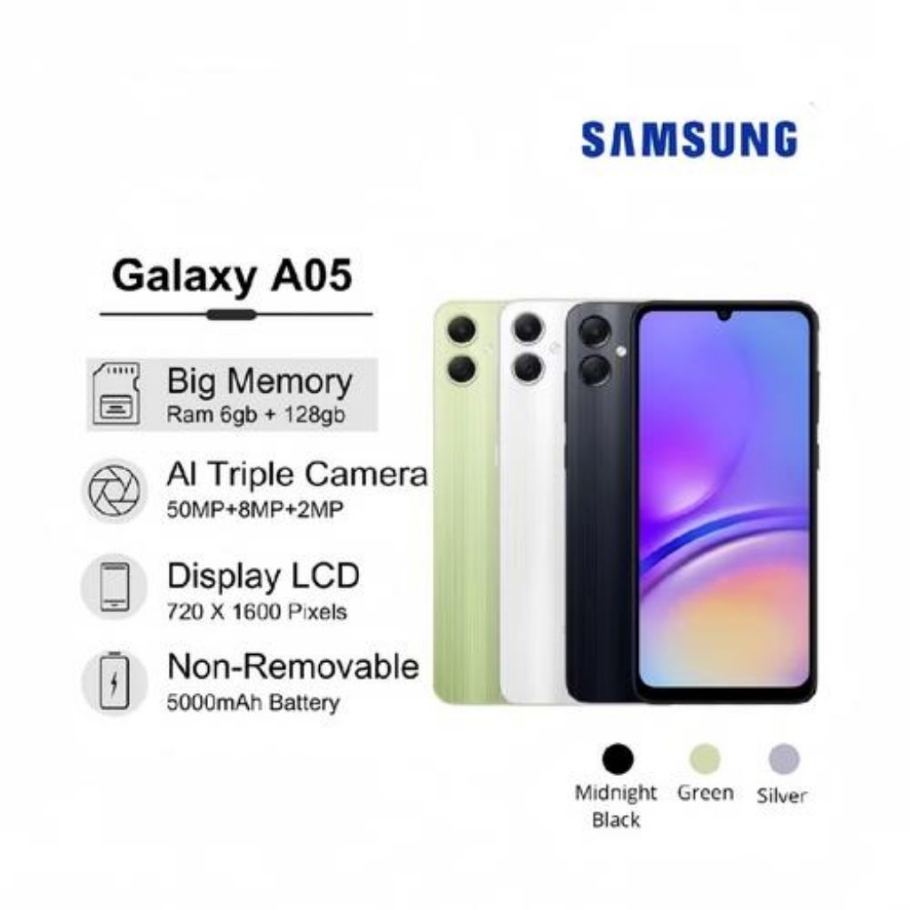 SAMSUNG Galaxy A05 6/128 - A05 Ram 6GB