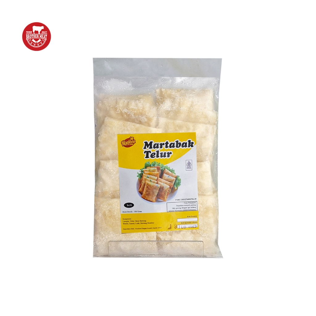 

Nisofood Martabak Telor Frozen isi 8 - Brothermeatshop
