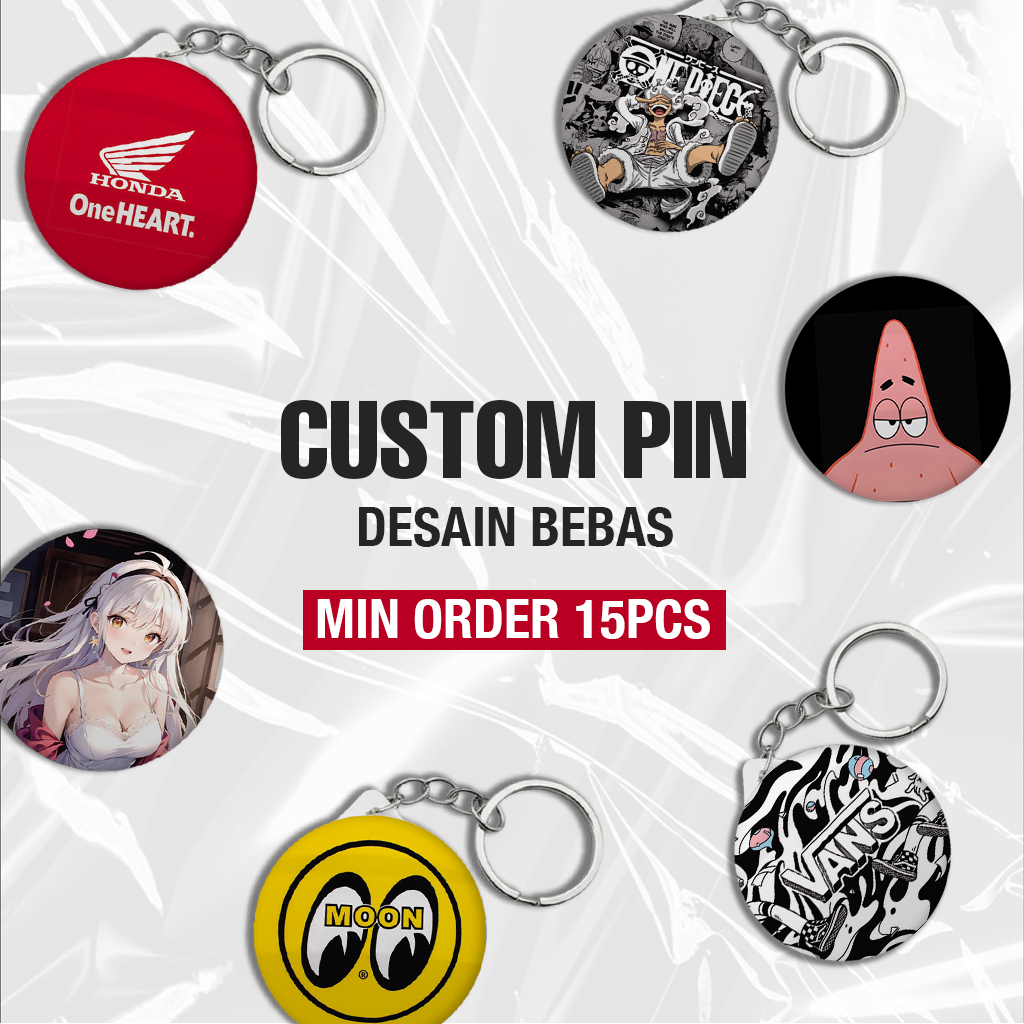 CUSTOM PIN BROS GANTUNGAN KUNCI 4,4CM