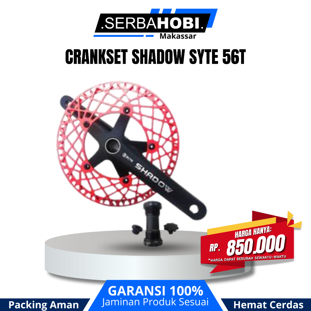 Crankset 130mm Litepro hollowtech dengan bb