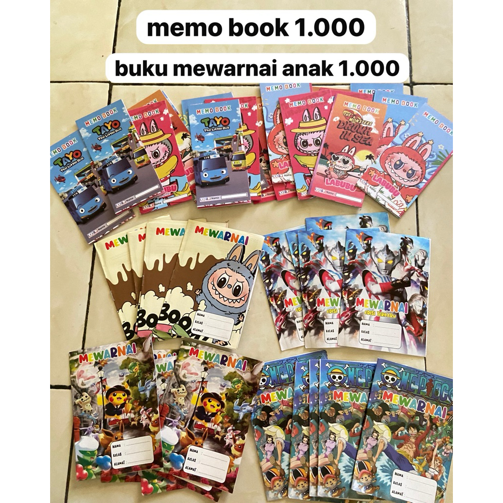 

Memo book/Buku Mewarnai Anak