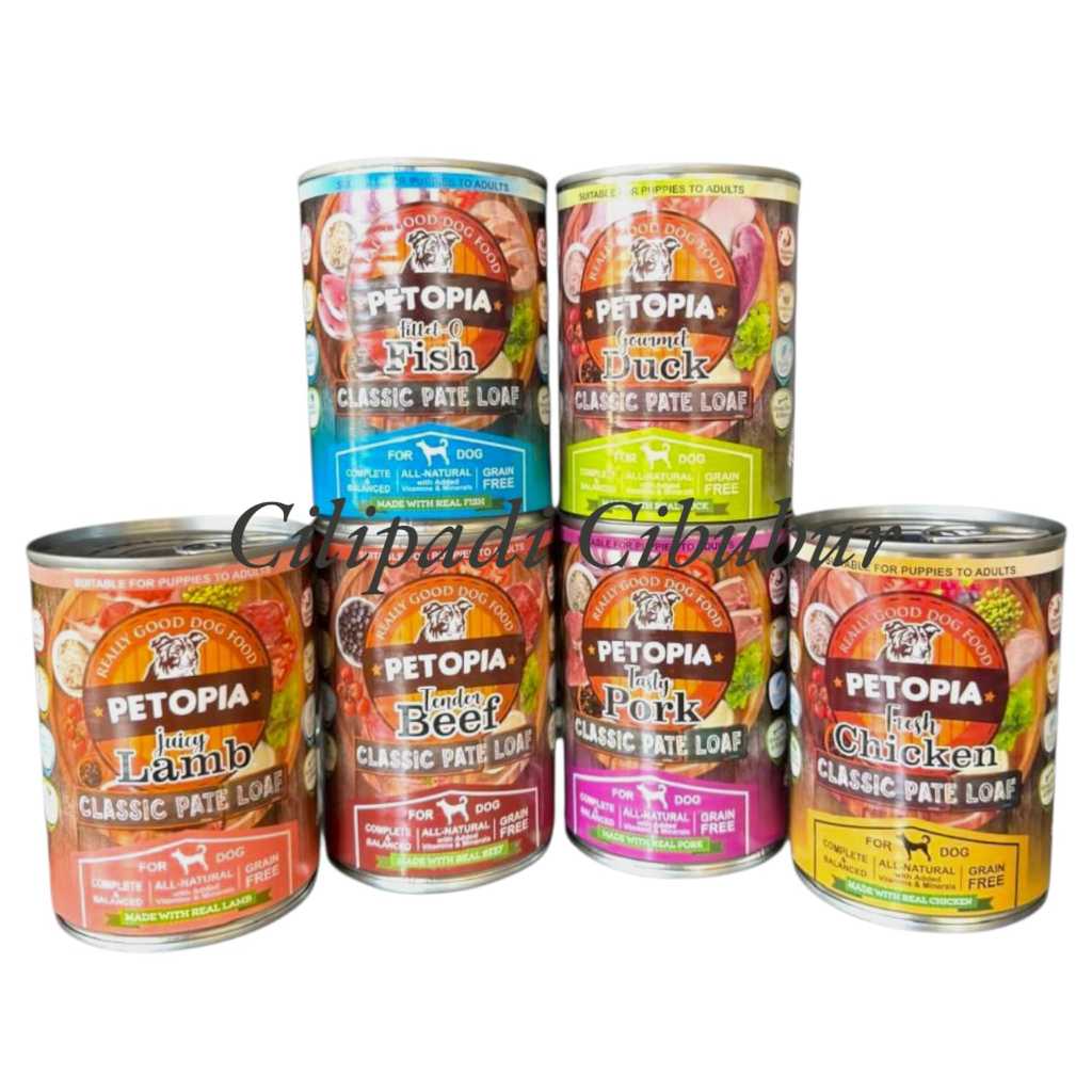 PETOPIA Makanan Basah Kaleng Petopia 380g Dog Canned Food Wet Dog Food