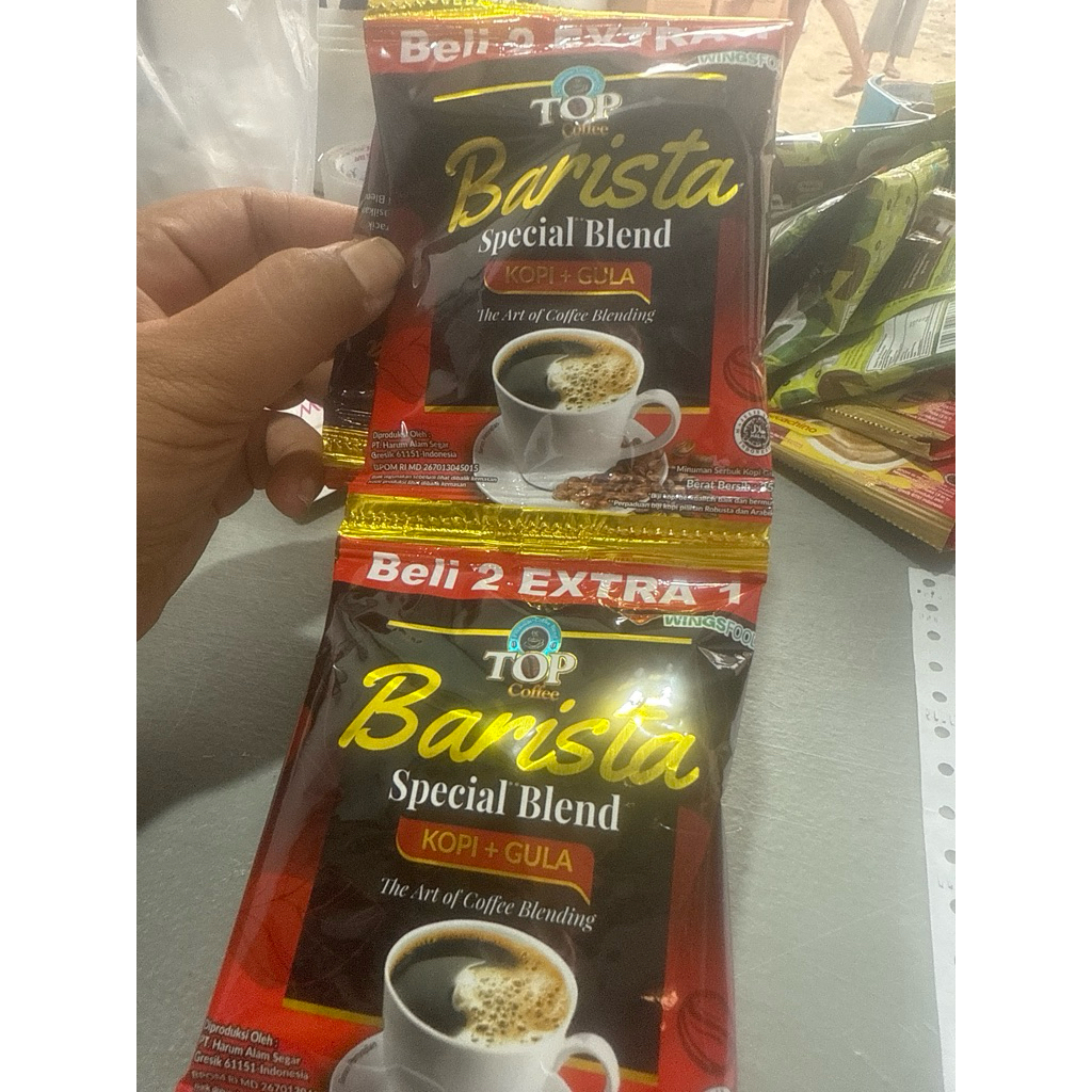 

Top kopi barista special blend 15 sachet (kopi+gula) berat bersih 25gram
