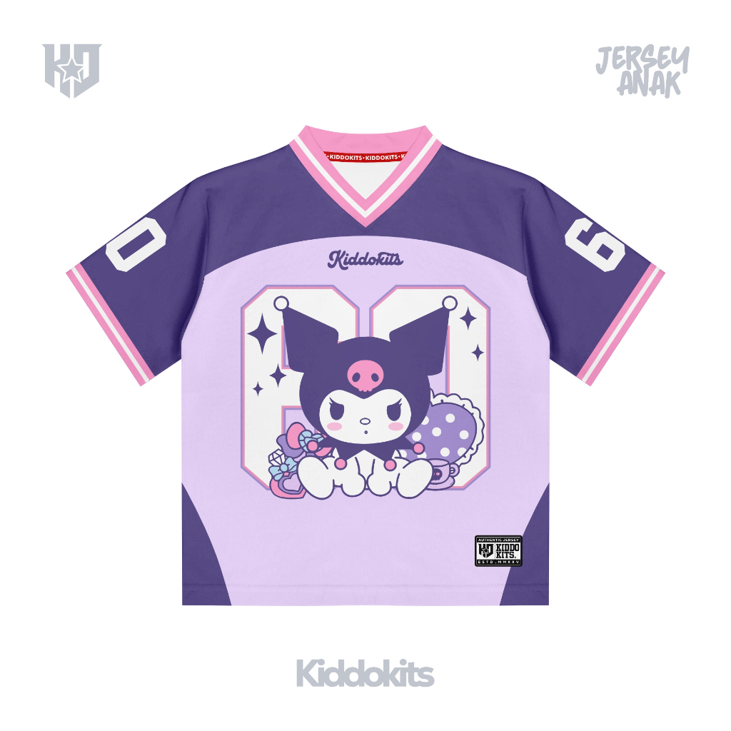 JPSCO Jersey Kiddo Kids / Jersey Anak Karakter Kuromi / Jersey Bahan Dryfit Brazil Full Printing
