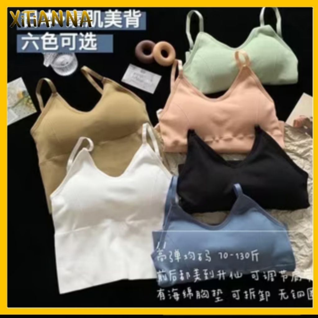 XT Bra Tank Top Model Sport Bra Fashion Japanese Sexy Tube Top Sport Yoga Gym Jogging BRA101