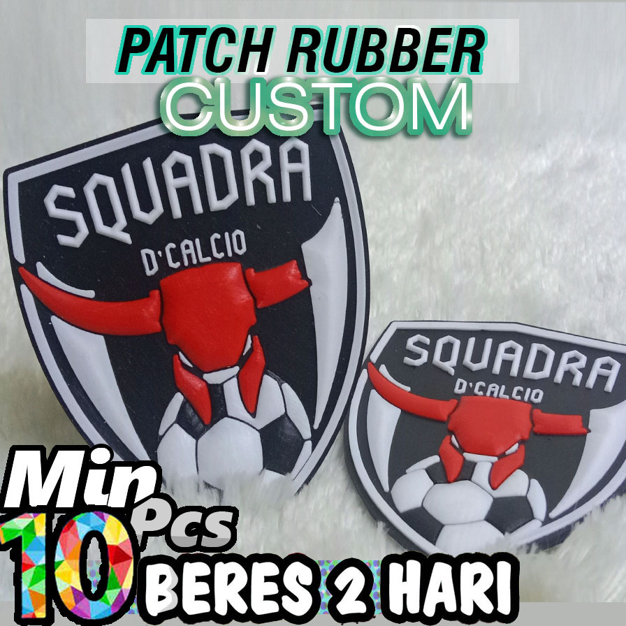 LOGO LABEL PATCH 3D UNTUK FASHION SPORT DAN JERSEY BAHAN RUBBER DAN TPU