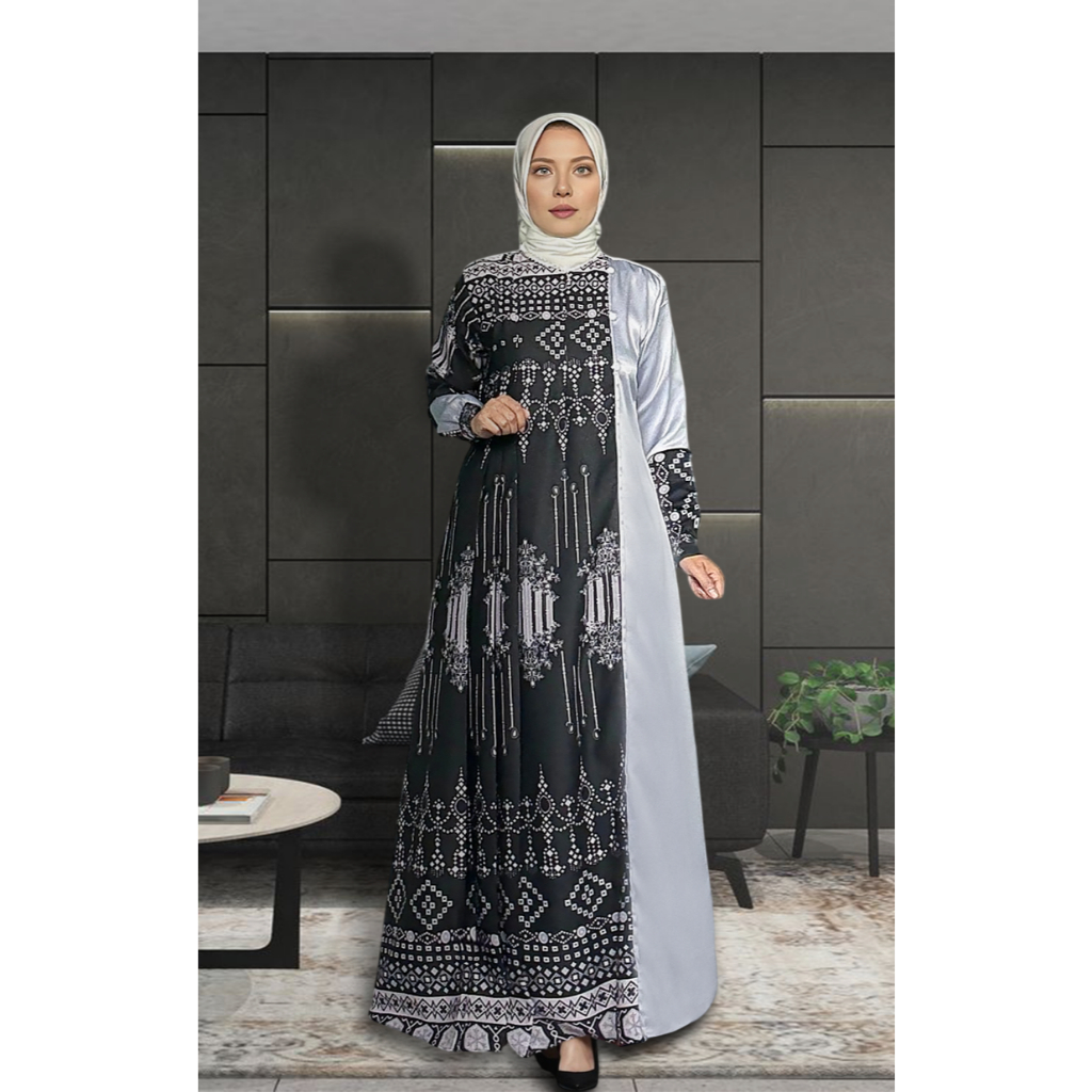 KN Gamis Motif Terbaru Bahan Maxmara Premium LD UP TO 140