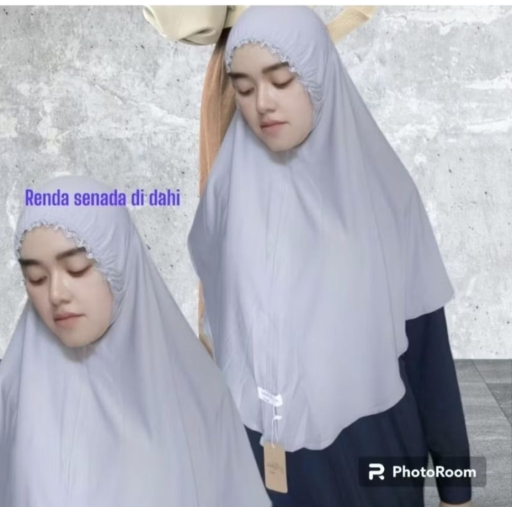 880 Hijab Instan Moira Kerut adahi Jumbo L Jersey Super / Hijab Insatan Kerut dahi Jumbo L Jersey Su